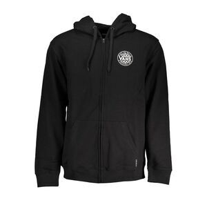 Vans Full Zip Hoodie Off The Wall Men Black Sweaters